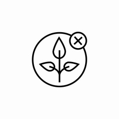 plant removal icon sign vector