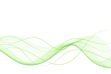Green wave. Vector layout for advertising, presentations and more. Wave pattern. Design element. Eps 10