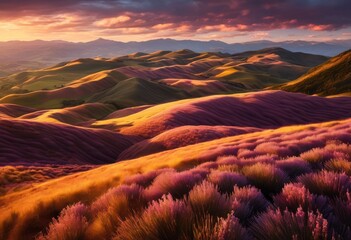 dynamic wind patterns flowing across expansive landscapes rolling hills billowing clouds creating stunning natural scene, air, atmosphere, backgrounds