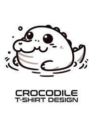 Crocodile Vector T Shirt Design