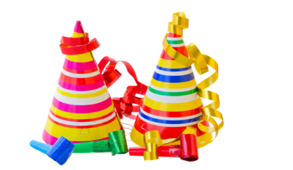 Hats and Decorations for birthday party
