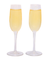 two glasses of champagne