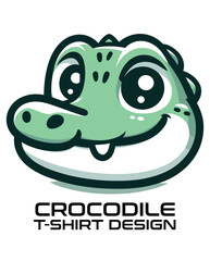 Crocodile  Vector T Shirt Design