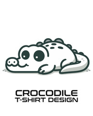 Crocodile  Vector T Shirt Design