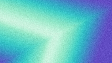 Abstract blue green purple gradient background with grainy texture