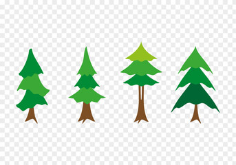 Chrstmass tree vector 2D illustration