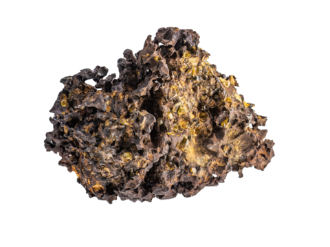 fragment of the Krasnojarsk meteorite with forsterite inclusions