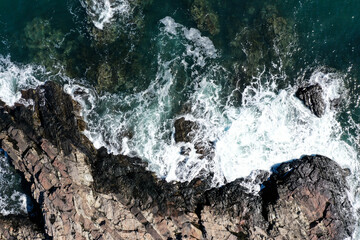 Obraz premium Aerial view of ocean