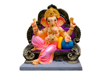 Lord Ganesha on beautiful background, Ganpati festival, Ganpati