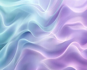 Calming Abstract Lavender and Mint Background with a Gentle Breeze Effect