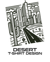  Desert Vector T Shirt Design