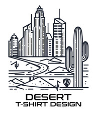  Desert Vector T Shirt Design