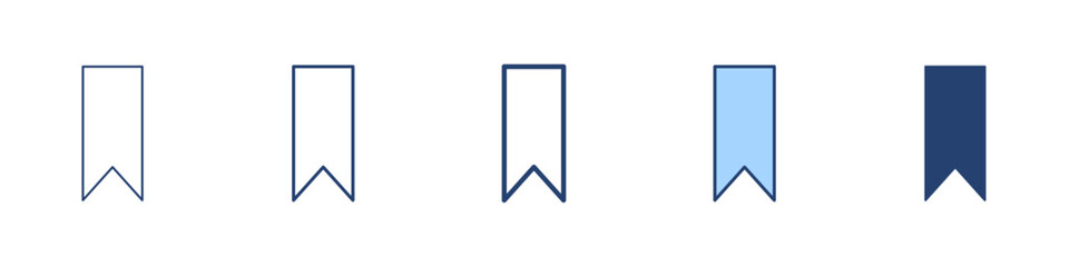 Bookmark icon Symbol set collection