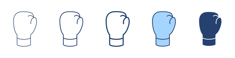 Boxing glove icon Symbol set collection