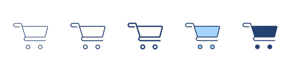 Cart icon Symbol set collection