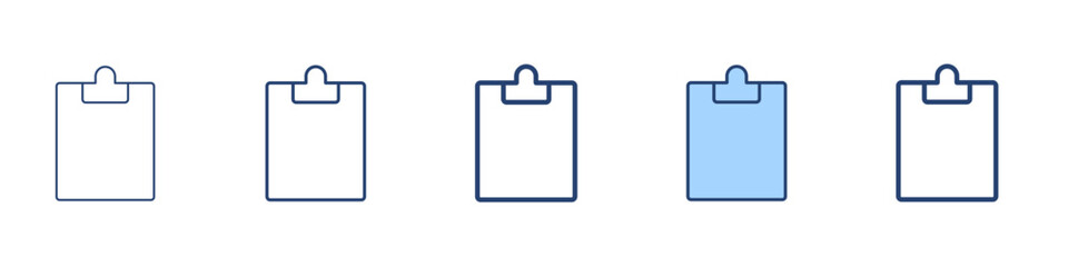 Clipboard icon Symbol set collection