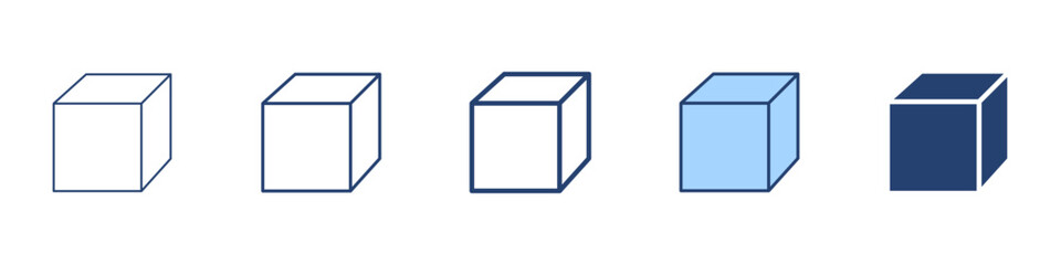 Cube icon Symbol set collection