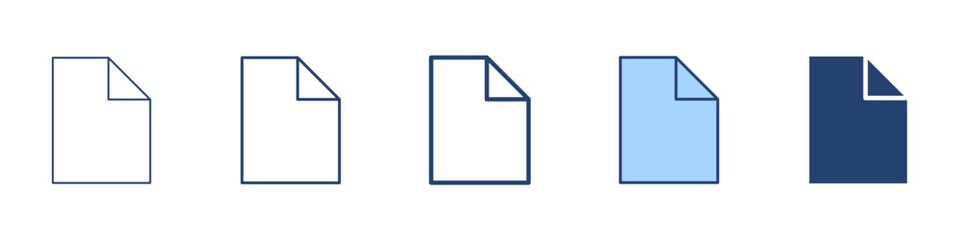 Document icon Symbol set collection