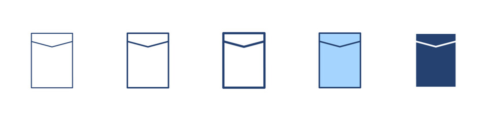 Envelope icon Symbol set collection