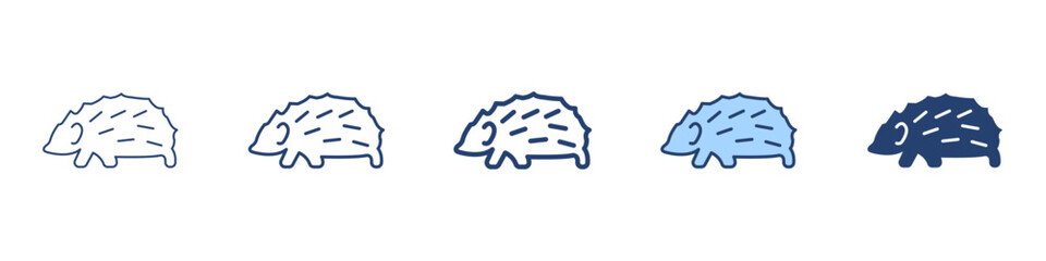 Hedgehog icon Symbol set collection