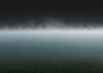 Fototapeta premium Enchanted Veil: Misty Expanse Infusing Mystery 