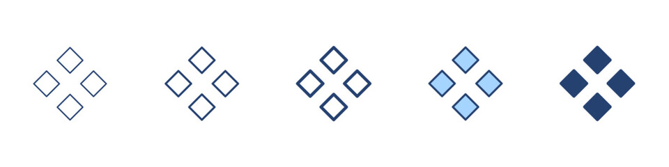 Obraz premium More four icon Symbol set collection