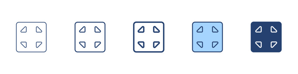 Reduce icon Symbol set collection