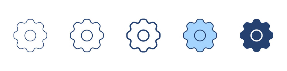 Settings icon Symbol set collection