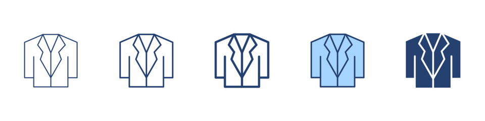 Suit icon Symbol set collection