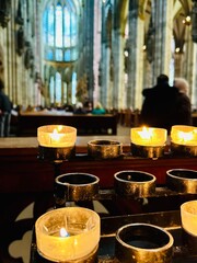 candles in church