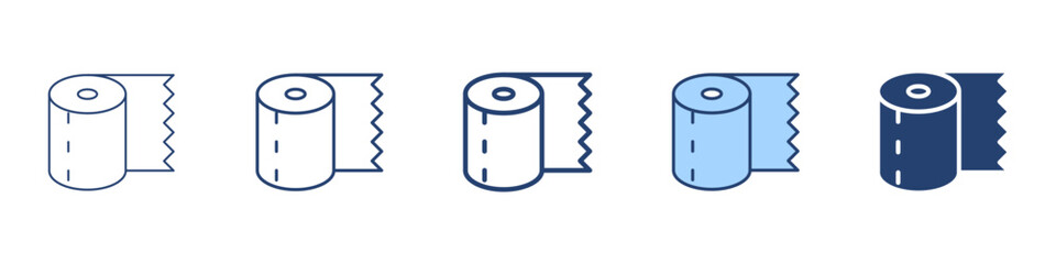 Toilet paper icon Symbol set collection