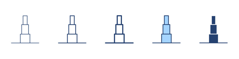 Obraz premium Tower icon Symbol set collection