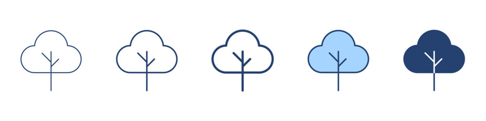 Tree icon Symbol set collection