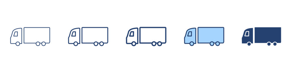 Truck icon Symbol set collection