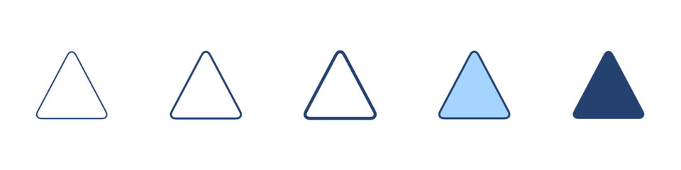 Triangle icon Symbol set collection