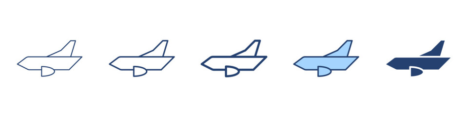 Airplane icon Symbol set collection