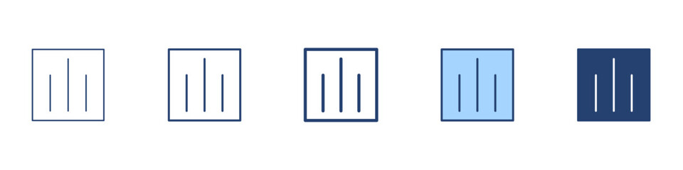 Bar chart icon Symbol set collection