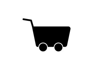 Flat style black shopping cart vector. shopping cart. Shopping cart. Business icon. Trolly Icon Vector Illustration, Shopping Cart sign symbol icon