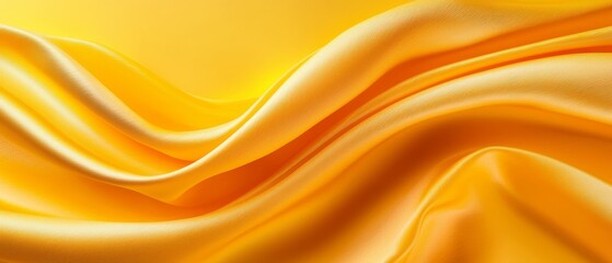 Obraz premium a close up of a yellow fabric with a yellow background