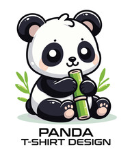 Panda Vector T Shirt Design