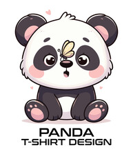 Panda Vector T Shirt Design