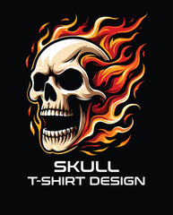 Skull Vector T Shirt Design