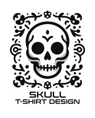 Skull Vector T Shirt Design