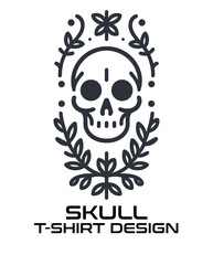 Skull Vector T Shirt Design