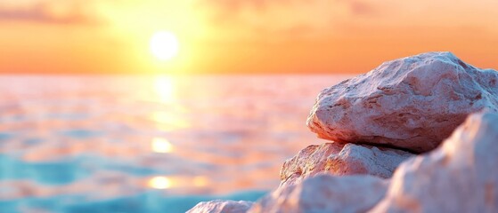 A stack of rocks sitting on top of a beach next to the ocean