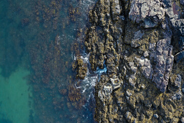 Aerial view of ocean