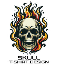 Skull Vector T Shirt Design
