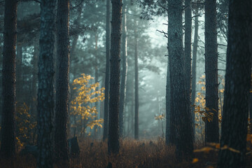 Obraz premium forest in the morning