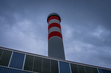 Chimney against the sky, industry.