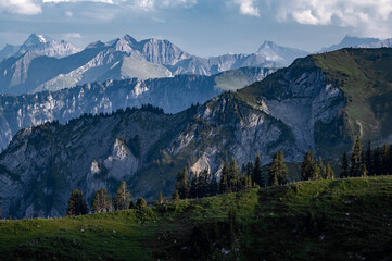 Beautiful Alpine panorama, Switzerland.